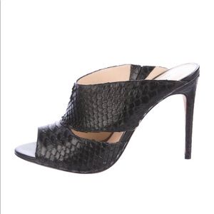 Alexandre Birman black python sandal - Size 38EU